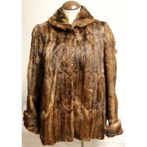 VTG 1950s? Muskrat Fur Waist Length Coat - Floyd's Furs Furrier Greeley, CO